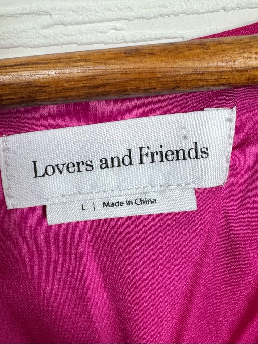 Lovers & Friends Magenta Pink LORENZA MINI DRESS Long Sleeve V-Neck - Picture 7 of 10